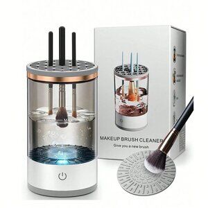 Electric Makeup Brush Cleaner Machine – Automatic Wash USB Beauty Tool